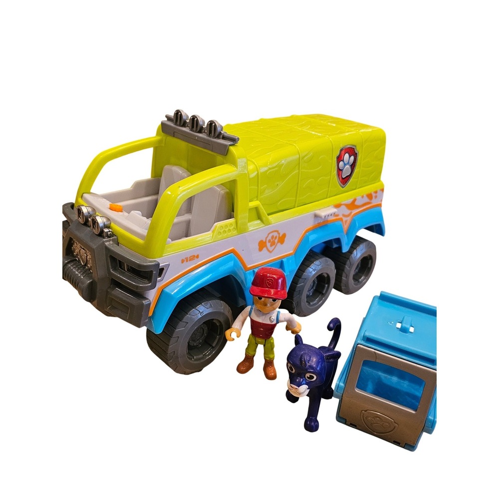 Paw‎ Patrol Tracker Jungle Cruiser Truck with Figure Panther and Crate Set